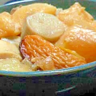 奈良の里芋と丸大根の煮物